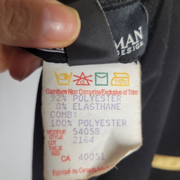 Frank Lyman design women's black with gold trim ruffled party dress - Picture 7 of 10